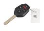 Image of Keyless Entry Remote Control. Keyless Entry Remote Transmitter. Key Plate Blank Master. image for your 2008 Subaru WRX   